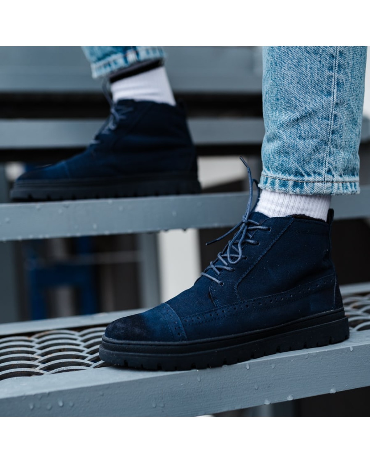 Боти чоловічі сині SMBW9796