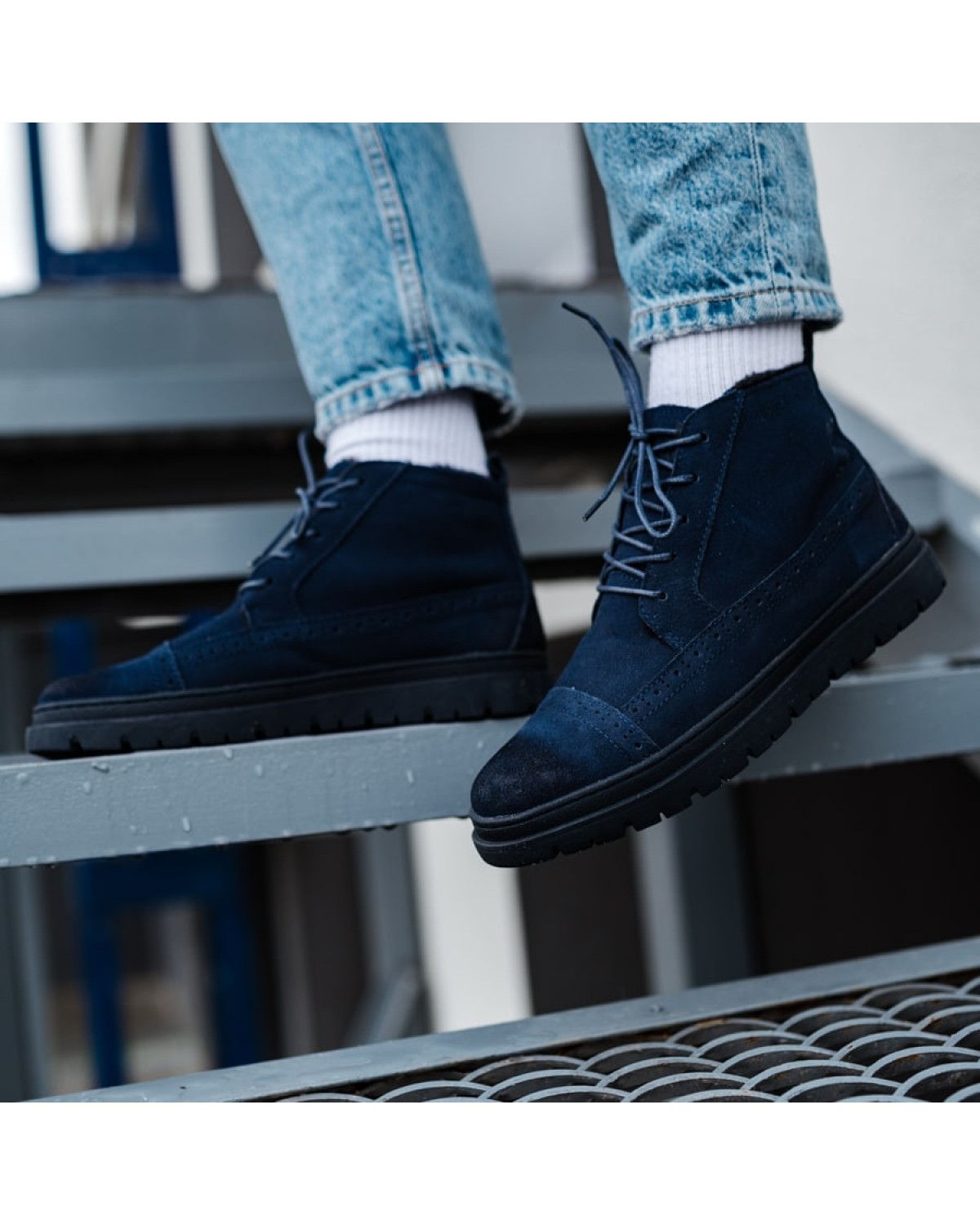 Боти чоловічі сині SMBW9796