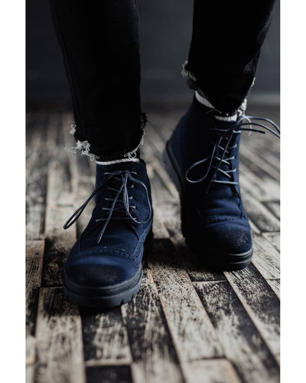 Боти чоловічі сині SMBW9796