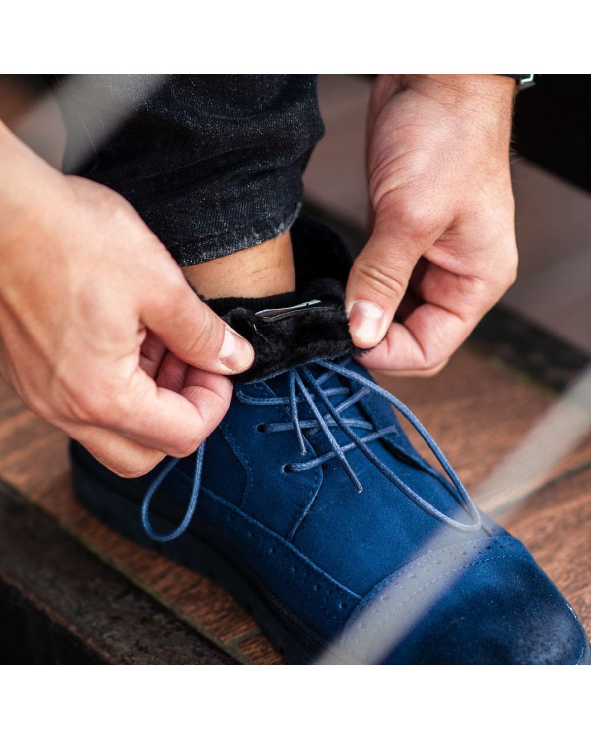 Боти чоловічі сині SMBW9796