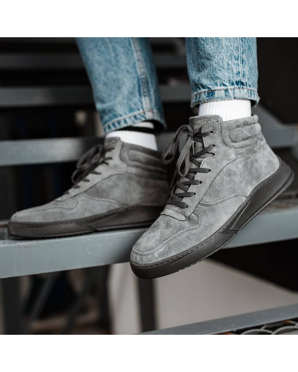 Боти чоловічі сірі SCG9586