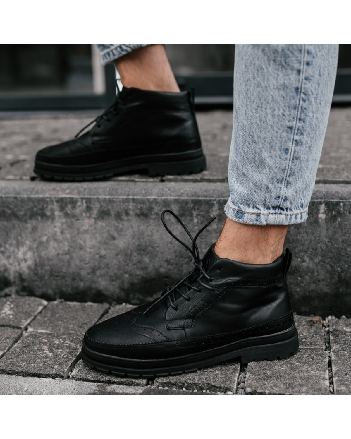 Боти чоловічі чорні SJB9540