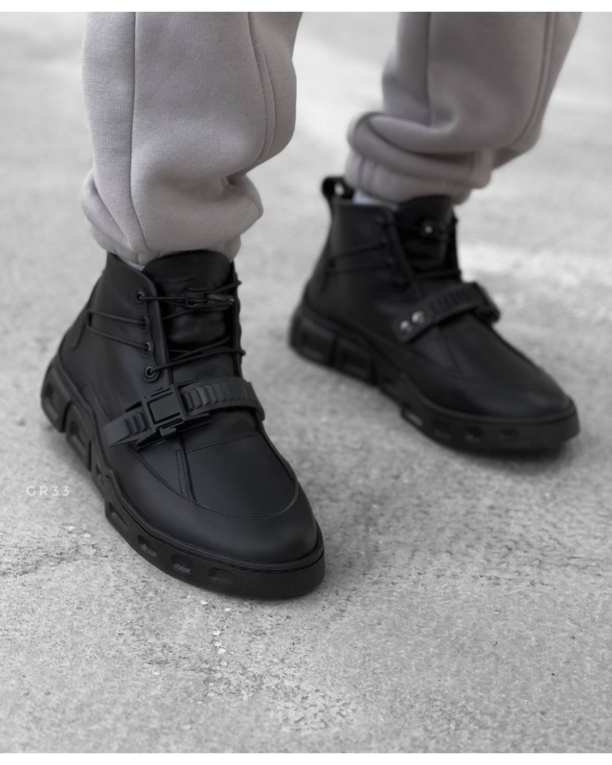Боти чоловічі чорні GR33