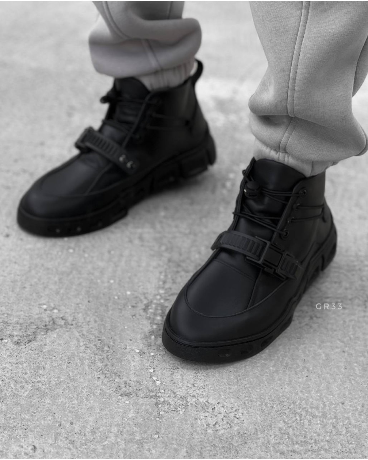 Боти чоловічі чорні GR33