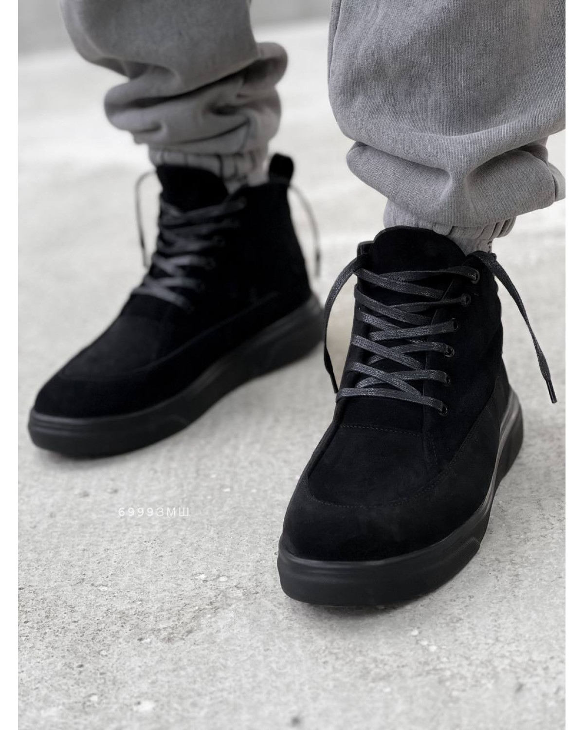 Боти чоловічі чорні 6999змш