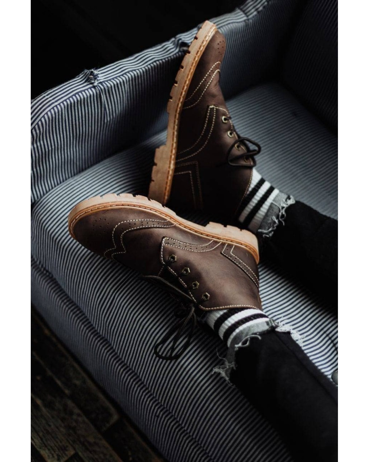 Боти чоловічі коричневі SRBW9806