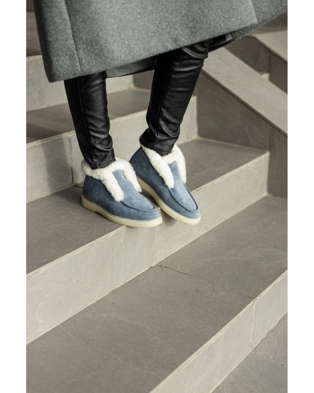 Боти жіночі сині AM10129