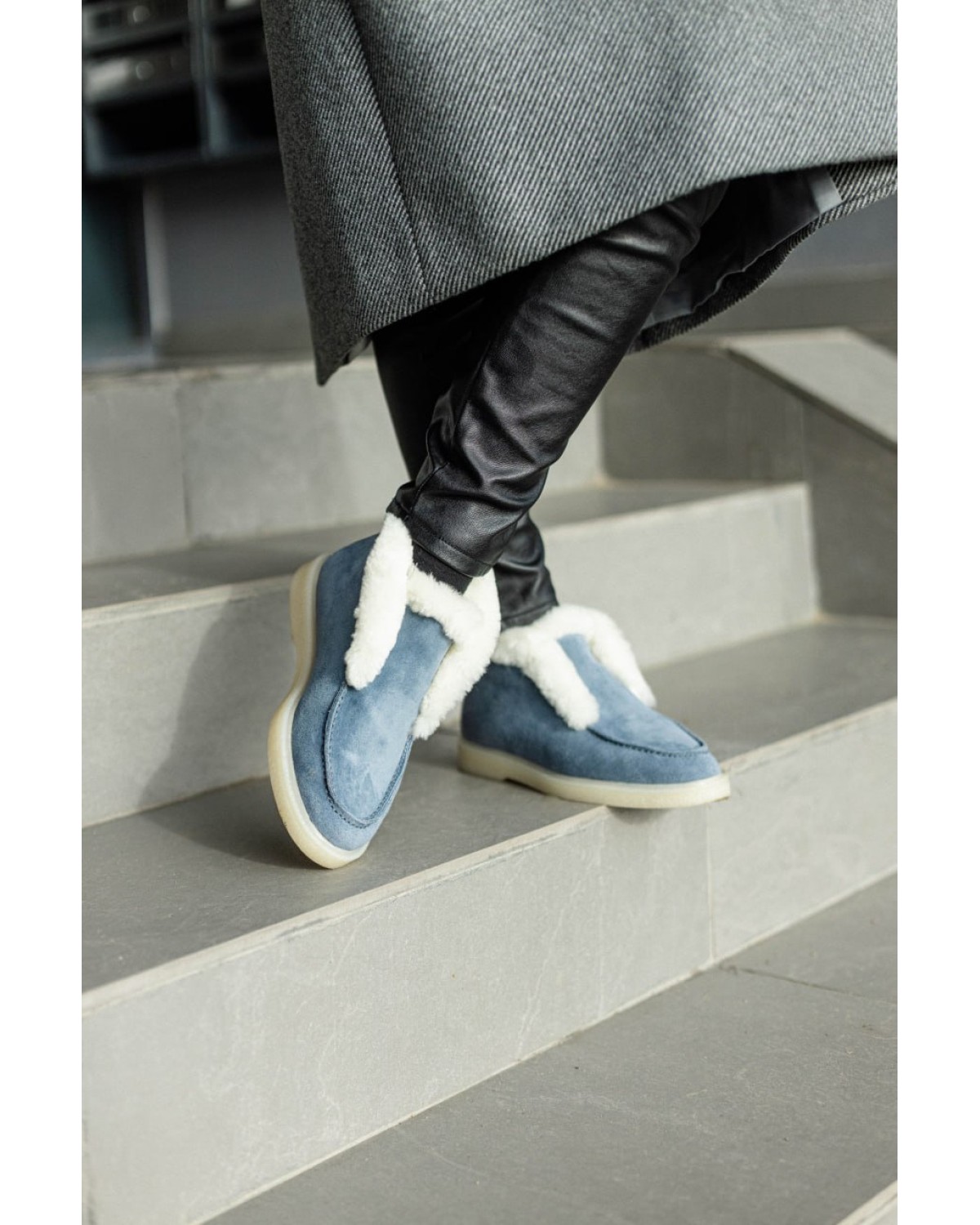 Боти жіночі сині AM10129