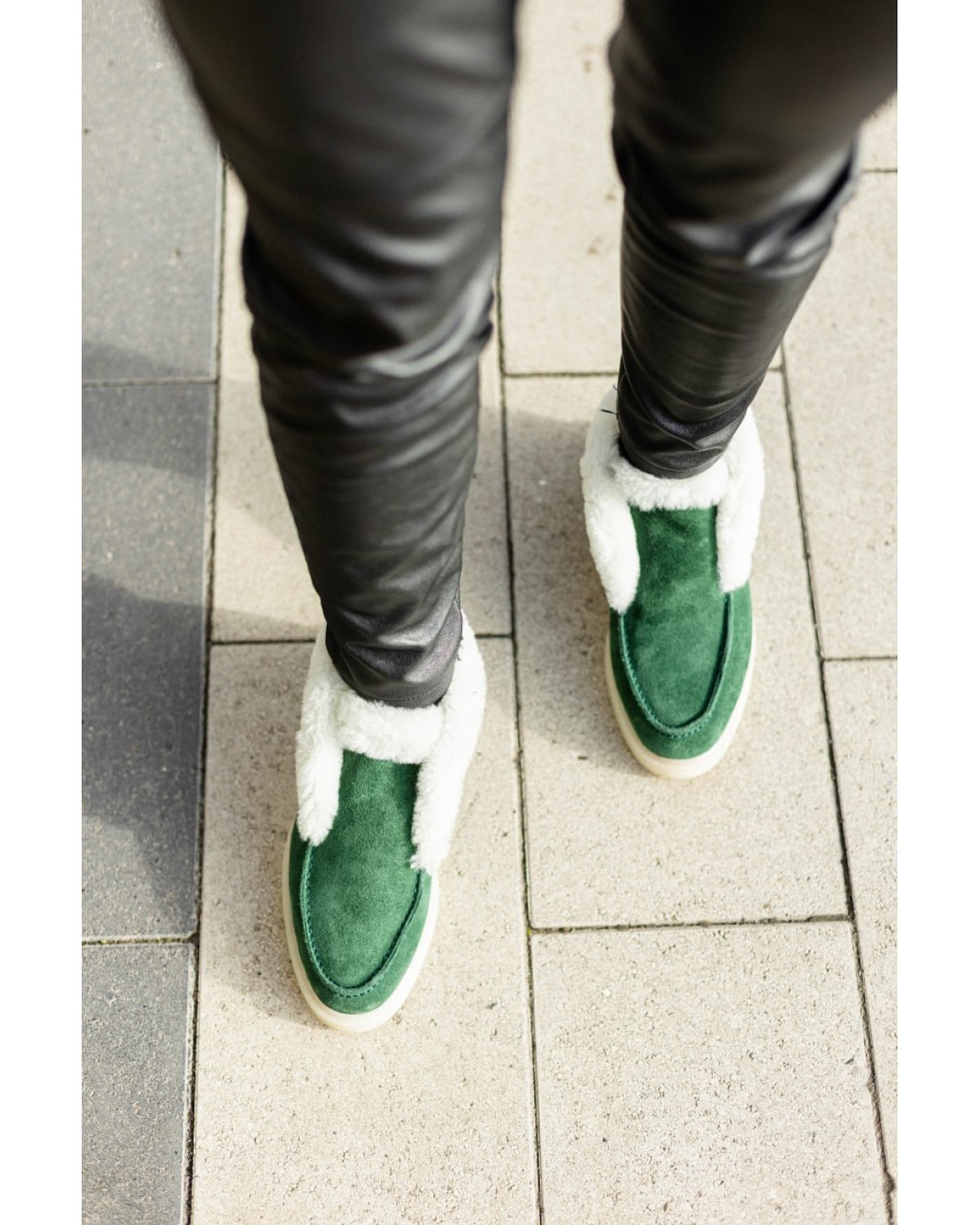 Боти жіночі зелені AM10132